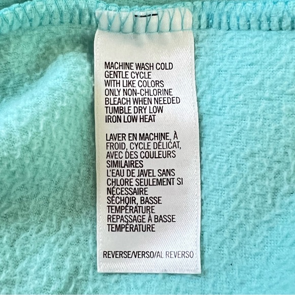 IZOD Women’s 1/4 Zip Aqua Polar Fleece Top Size Medium EUC - Picture 11 of 12